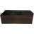 Resin Wicker Planter with Trellis, Multi-tone Brown