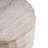 Outdoor/Indoor Lightweight Concrete Side Table,Cylinder Travertine Finish Accent Table