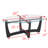 48 Inch Oval Glass Small Coffee Table With Glass Top-129100698