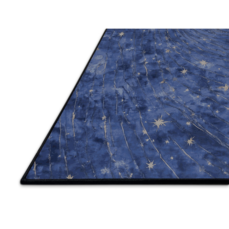 Tapis gris soyeux et moelleux, Carré 5 pi