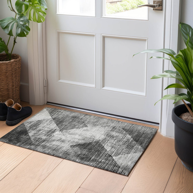  Machine Washable Indoor/Outdoor Chayden ACN1065 Rug, Rectangle 1'8" x 2'6"