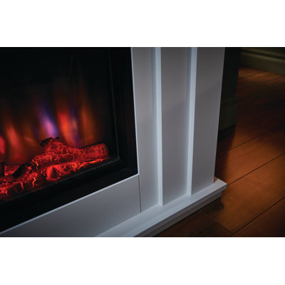 Kesgrave Suncrest 144.1cm W White Electric Fireplace