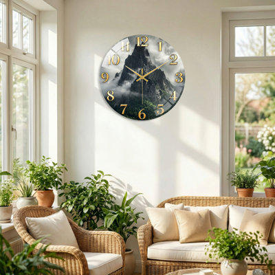 Horloge murale en verre
