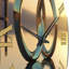 Horloge murale Quantum Entanglement Futuristic Bliss I-93381715