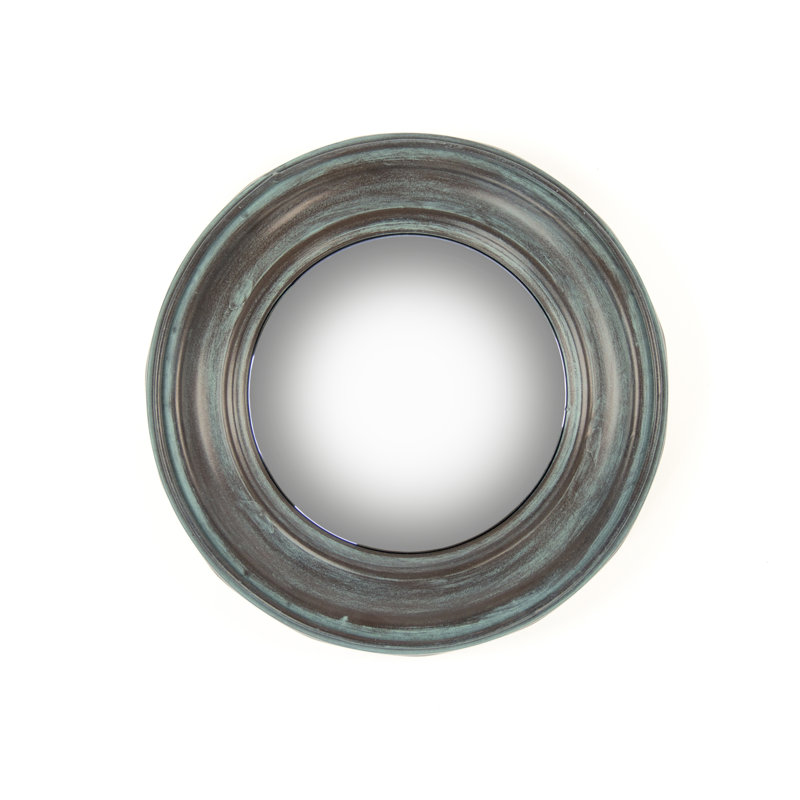 Cerne Convex Metal Wall Mirror, 12.5" H x 12.5" W