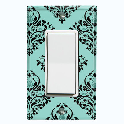 Patterned 1 - Gang Rocker Standard Wall Plate