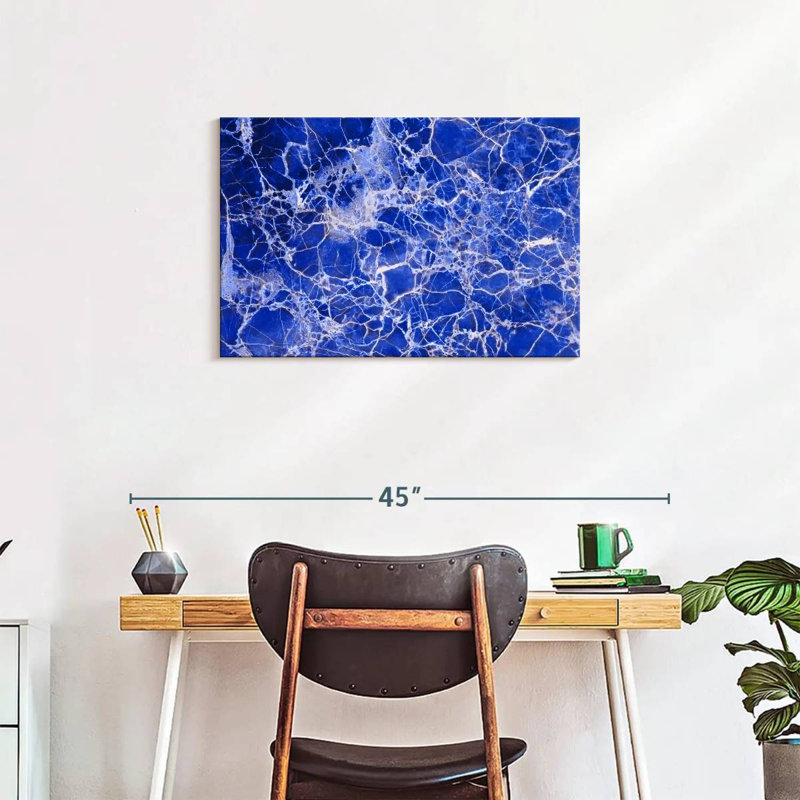 Abstrait bleu marbré Avery