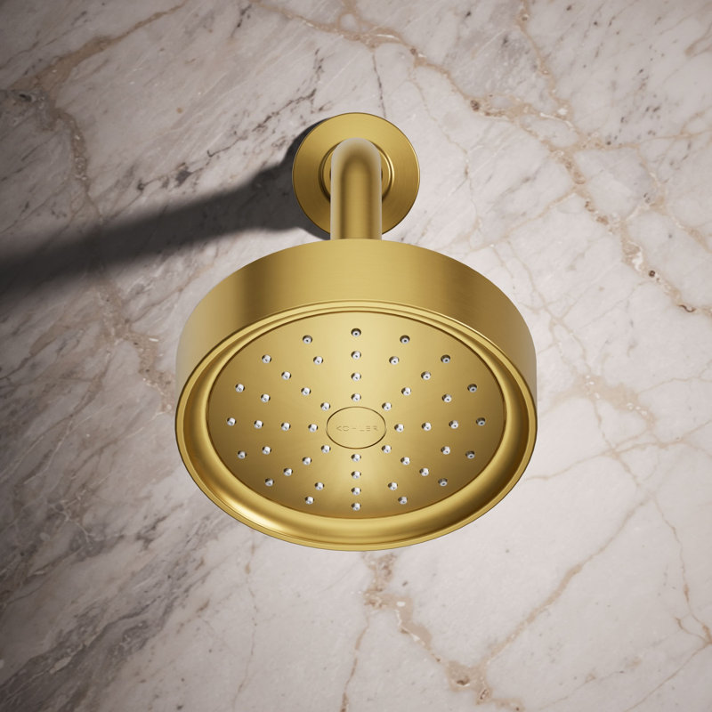 Pomme de douche à fonction unique 1,75 gallons par minute avec technologie d'induction d'air Katalyst Purist