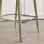 Tabouret de bar rembourré en tissu vert clair sans dossier-125536124-125536126