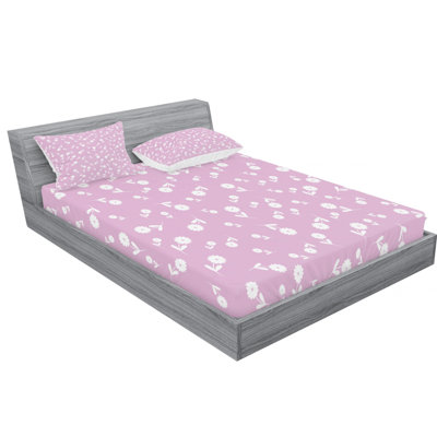 Microfiber Floral Sheet Set