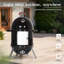 Fumoir vertical au charbon portatif-128857397