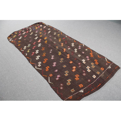 Tapis authentique en laine brodé Kilim Anatolian pour décoration de salon