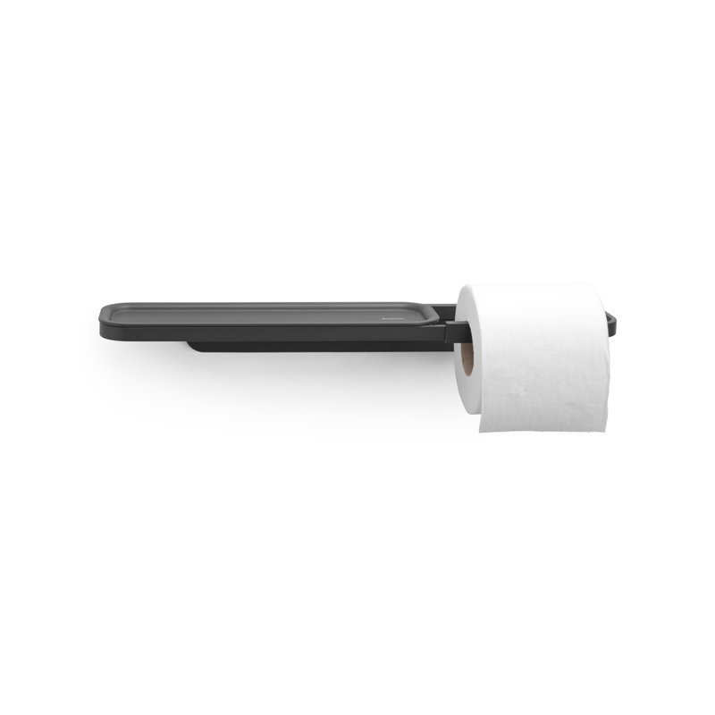 Brabantia Mindset Toilet Roll Holder With Shelf, Grey