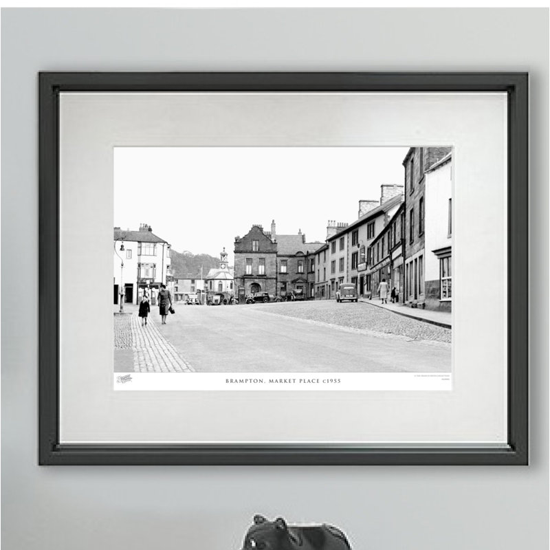 Brampton, Market Place C1955 by Francis Frith - Single Picture Frame Print, 60cm H x 80cm W x 2.3cm D