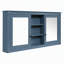 Armoire à miroirs haute définition 2 en 1 de 55 pouces à fixation murale avec étagères réglables et charnières à fermeture en douceur-1112531958