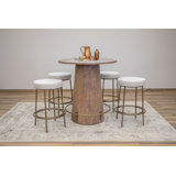 Sahara Round Solid Wood Dining Table