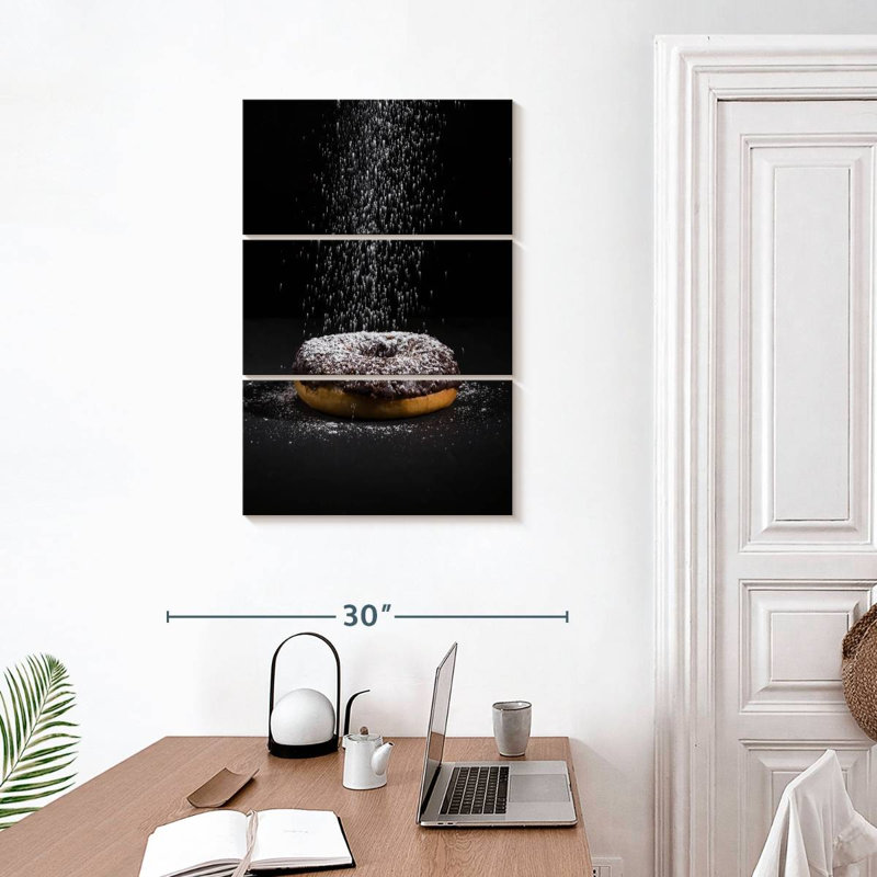 Yarlin Powdered Chocolate Donut, 32" H x 20" W