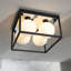 Rudin Glass Flush Mount