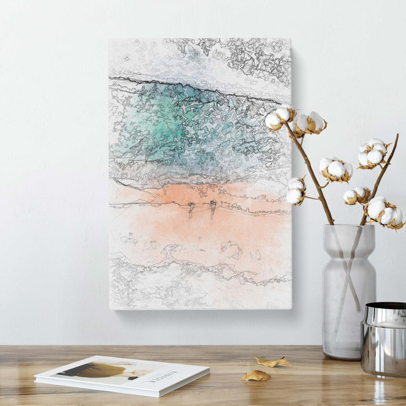 Walking Upon Lampuuk Beach In Abstract - Wrapped Canvas Print, 76cm H x 50cm W x 3cm D