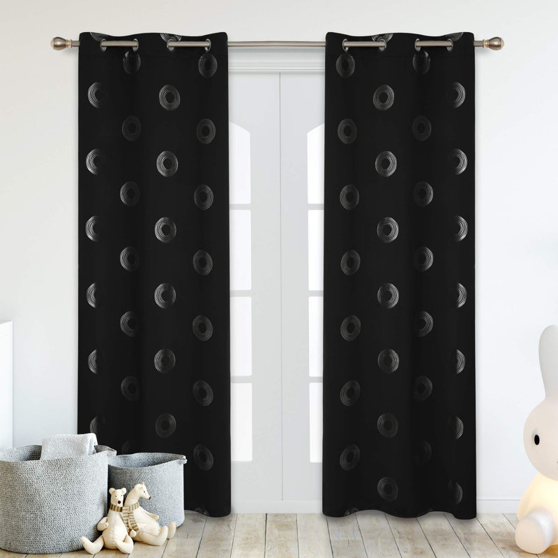 Aquira Room Darkening Curtain Pair, 42" W x 95" L, Khaki