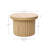 Crystopher Natural Wood Fluted Round Coffee Table-2058719733