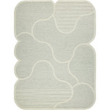 Shell Hand Tufted New Zealand Wool Green/Ivory Area Rug