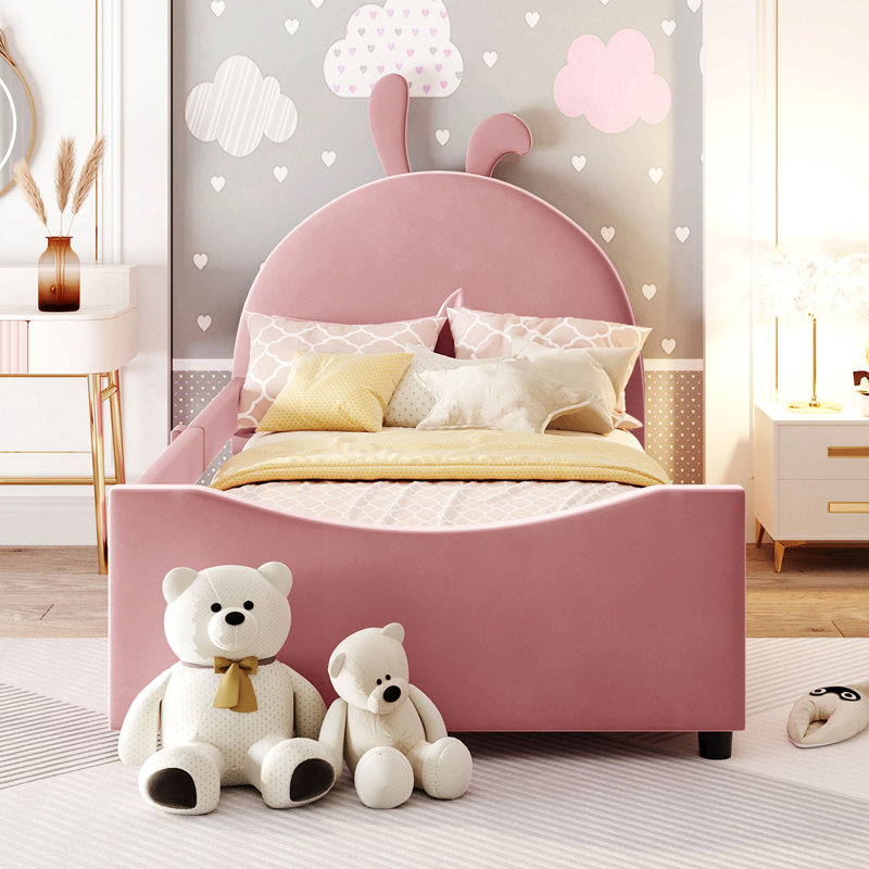 Janalyn Upholstered Daybed, Pink