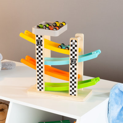 Toy Race Track and Racecar Set