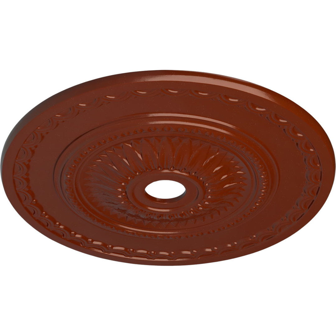 Endurathane Sunflower Ceiling Medallion, 29 1/2"OD x 3 5/8"ID x 1 5/8"P (Fits Canopies up to 5 5/8") Ekena Millwork 