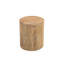 Table de bout ronde 18 po en bois massif naturel
