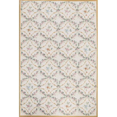 Hand-Knotted High-Quality Gray and Beige Area Rug