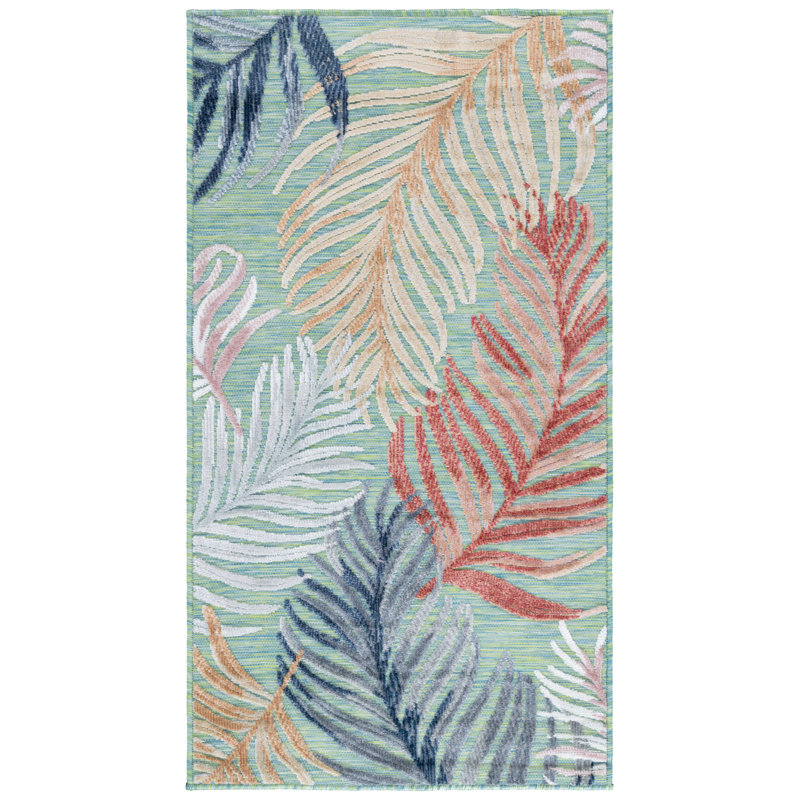 Floral Indoor / Outdoor Area Rug, Rectangle 122 x 183 cm
