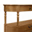 Console rétro en bois courbé avec 3 tiroirs, table d'entrée de 43 po avec tablette de rangement, canapé derrière le canapé avec pieds en bois massif pour le couloir du salon, brun