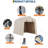 6X8 FT Portable Outdoor Storage Shed With 2 Roll-Up Zipper Doors & Vents, 240G Heavy-Duty Shelter Waterproof PE Tarp-114216940