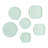 Martha Stewart 12-Piece Clear Glass Food Storage Container Set With Lids