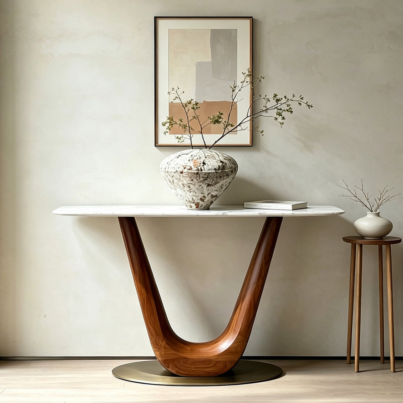 Console italienne Italian Minimalist, H 33,5 po x l 47,2 po x P 13,8 po