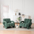 Upholstered Boucle Tufted Armchair with Solid Wood Legs