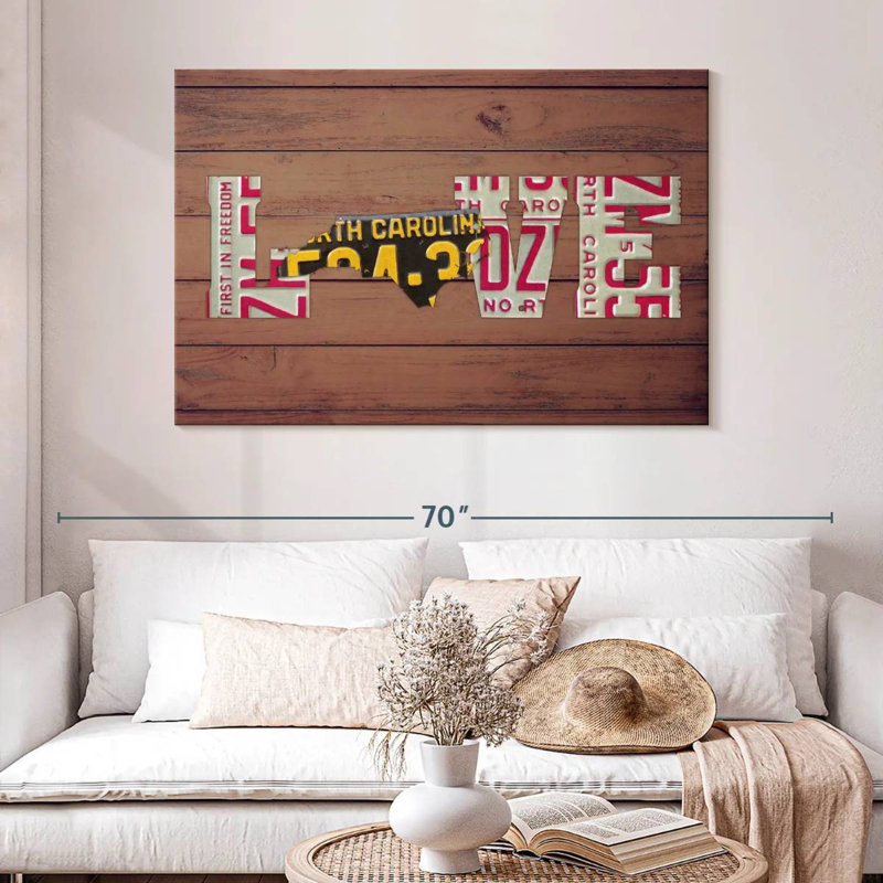 Tergel NC State Love, H 32 po x l 48 po