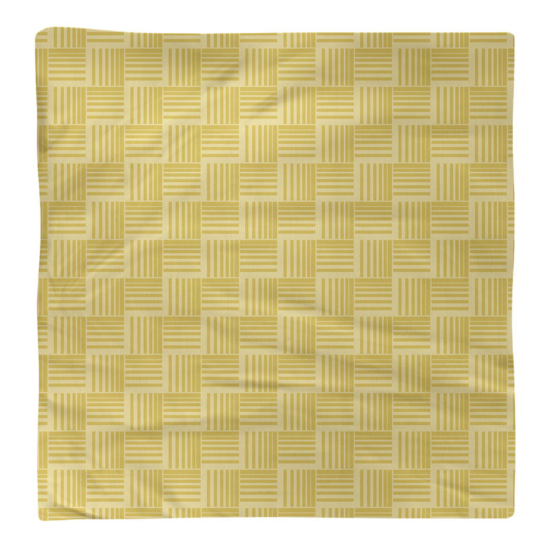 Serviette de table en coton de couleur contrastée, H 0,1 po x l 22 po x P 22 po, Polyester sergé, Beige/rouge