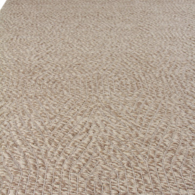 Woven Earth Hand Woven Wool Geometric Area Rug, Rectangle 6' x 9'