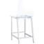 Tabourets de bar transparents (de 2) - Acrylique pour une maison élégante, 2 chaises de comptoir modernes avec dossier stable et repose-pieds pour salle à manger