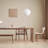 Solid wood light luxury dining table-450684609