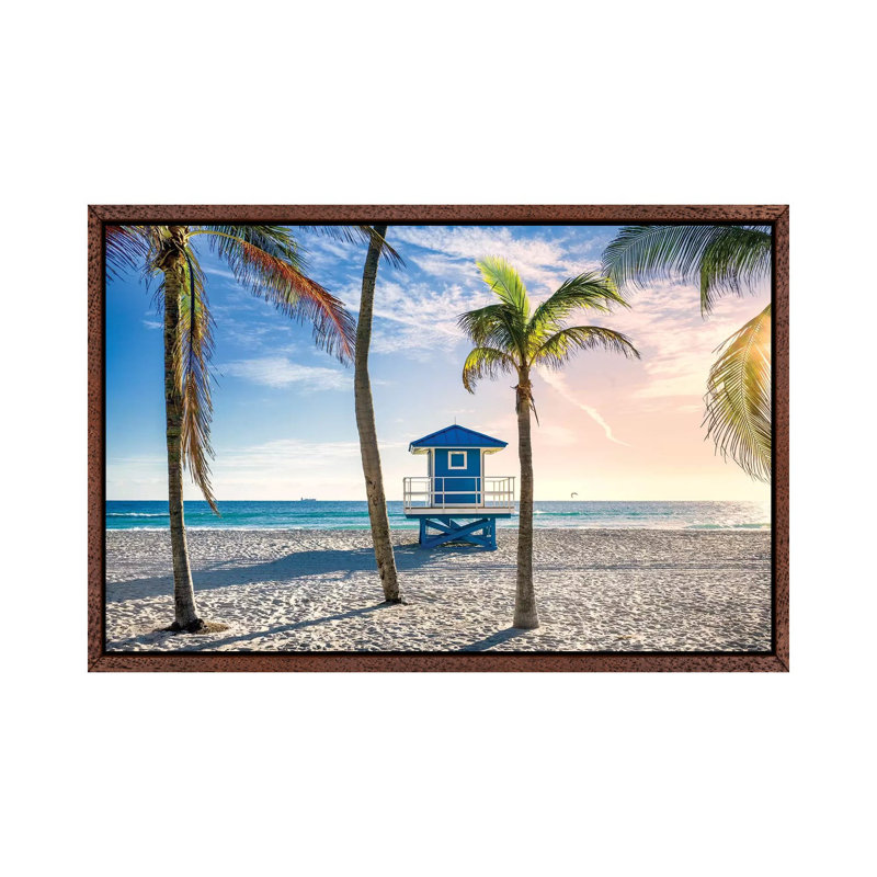 Beach Dreams Hollywood Florida by Susanne Kremer - Print on Canvas, 45.72cm H x 66.04cm W x 3.81cm D