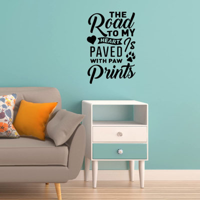 Text & Numbers Non-Wall Damaging Wall Decal