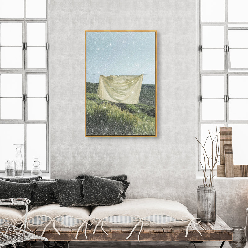 Floating Cotton I Print by Oliver Gal, 46"H x 31"W, Gold Floater Frame