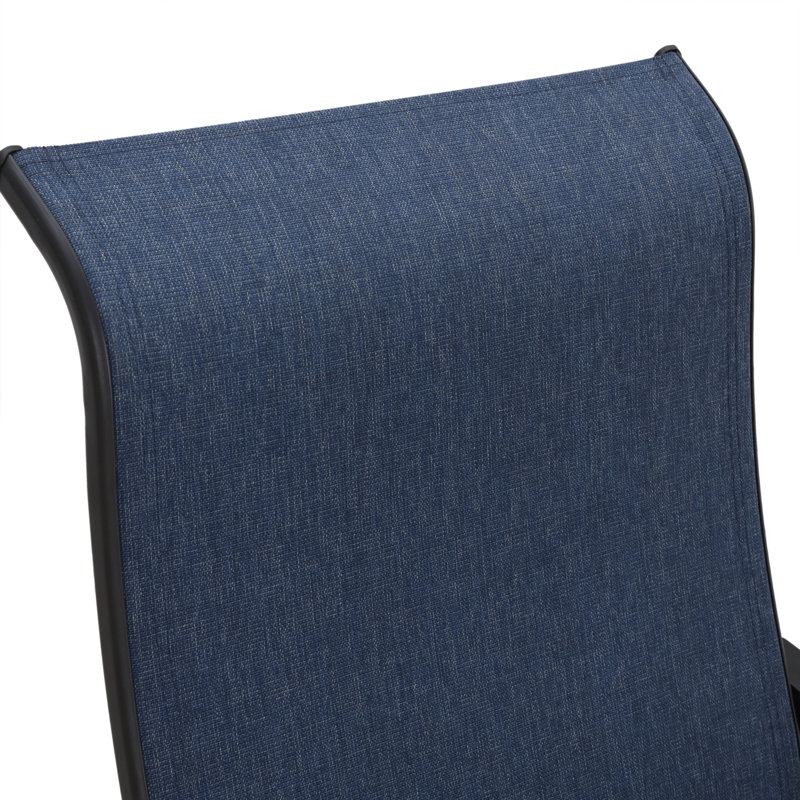Fauteuil de patio Rusi, Bleu