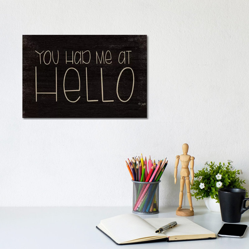 You Had Me by Jaxn Blvd. - Wrapped Canvas Gallery-Wrapped Canvas Giclée, 20.32 cm H x 30.48cm W