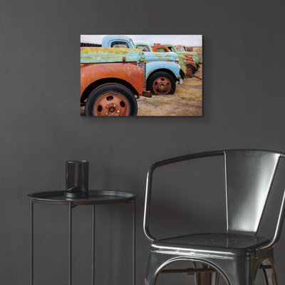 'Line Up Bright' by Nathan Larson Acrylic Glass Wall Art