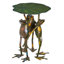 Geiger Three Frogs Metal Outdoor Side Table