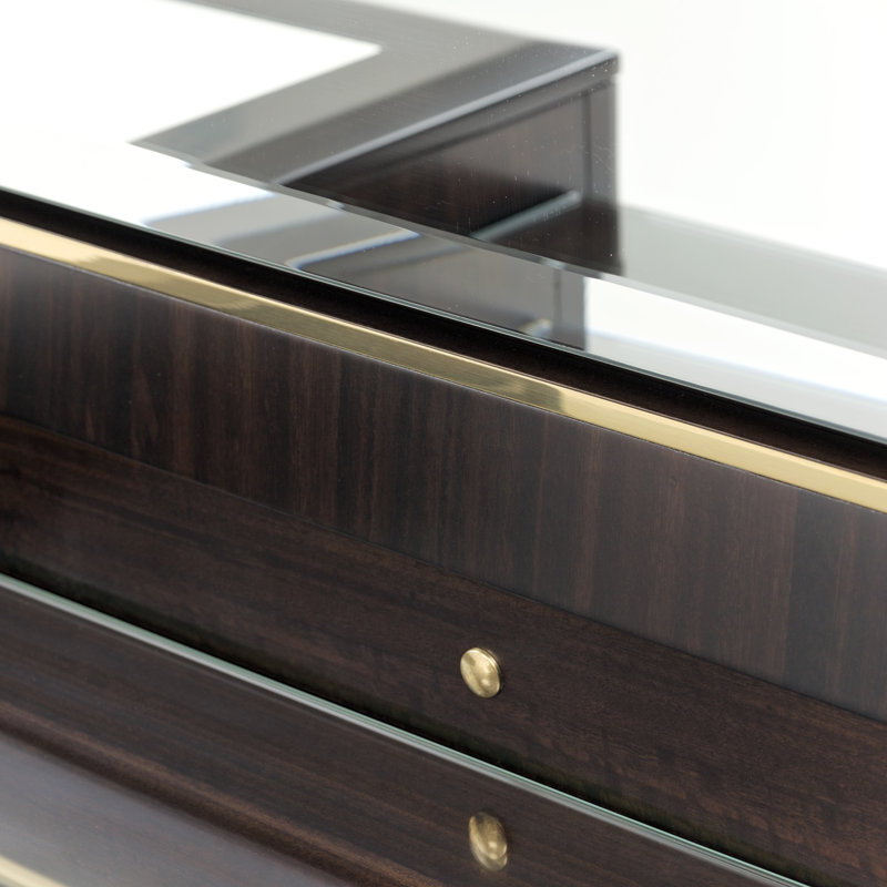 Belmont Place Vanity With Mirror - Espresso